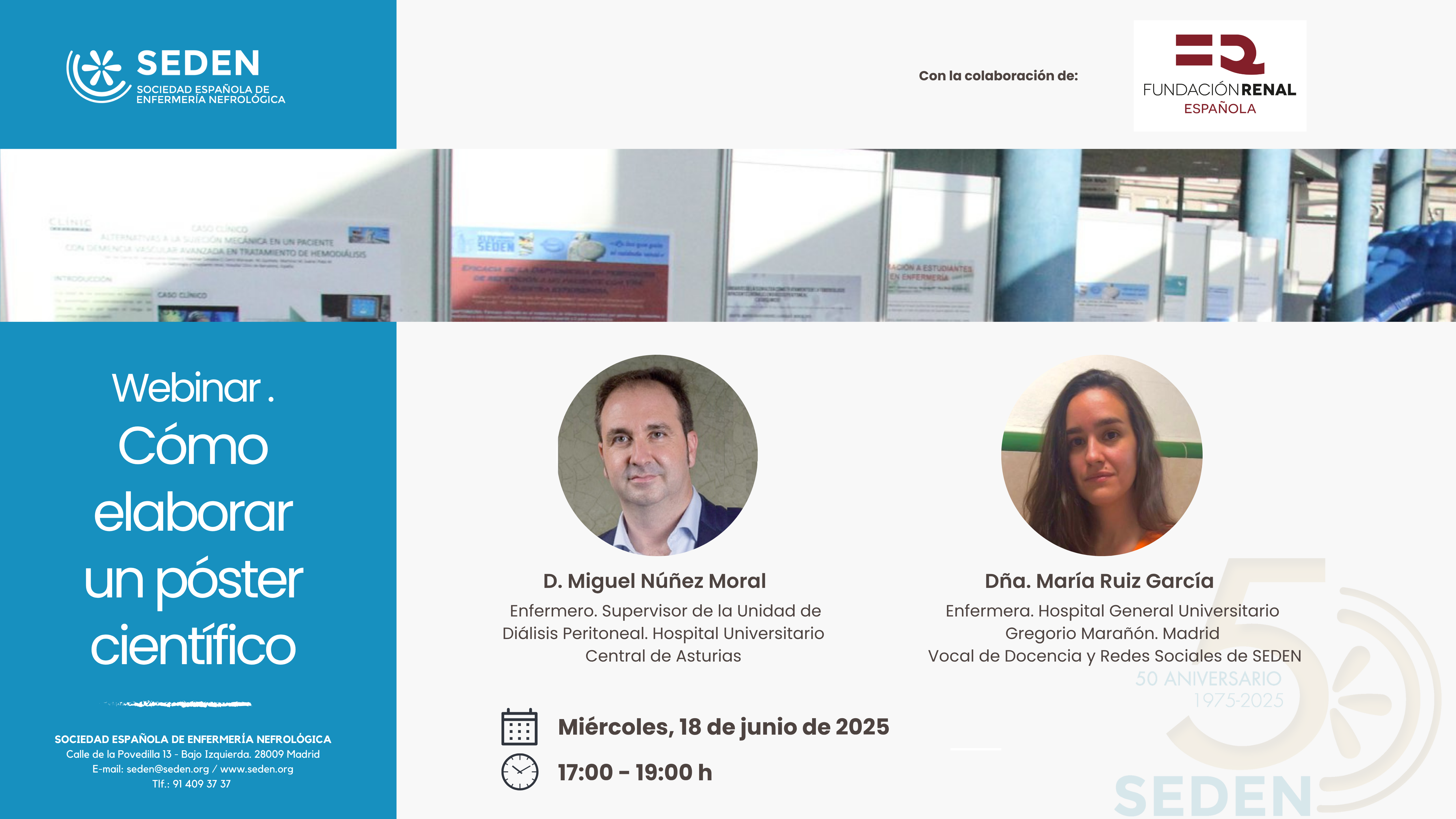 Webinar. Cómo elaborar un póster científico. 2ª Edición