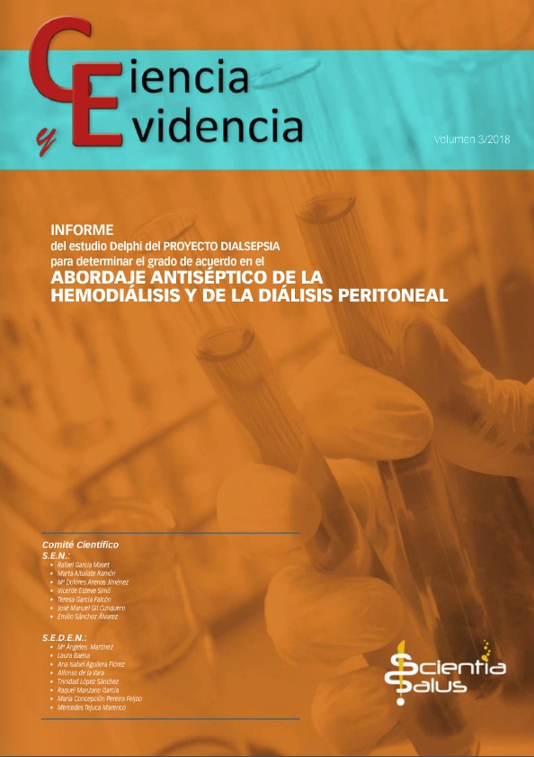 INFORME del estudio Delphi del PROYECTO DIALSEPSIA para determinar el grado de acuerdo en el  ABORDAJE ANTISÉPTICO DE LA HEMODIÁLISIS Y DE LA DIÁLISIS PERITONEAL