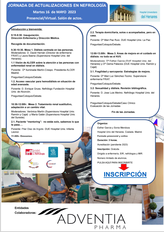 IV JORNADA DE ACTUALIZACIONES EN NEFROLOGÍA 