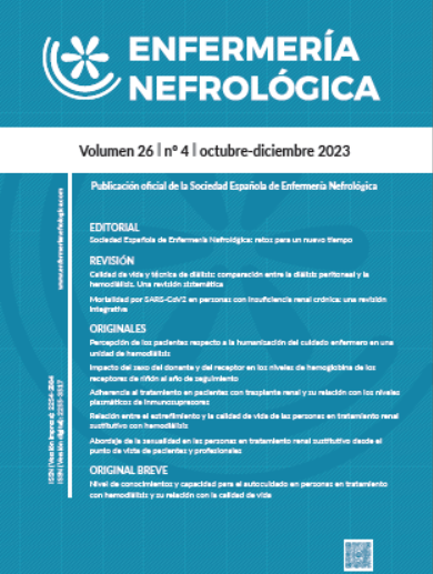 Revista Enfermería Nefrológica nº 26, Volumen 4