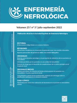 Revista Enfermería Nefrológica nº 25, Volumen 3